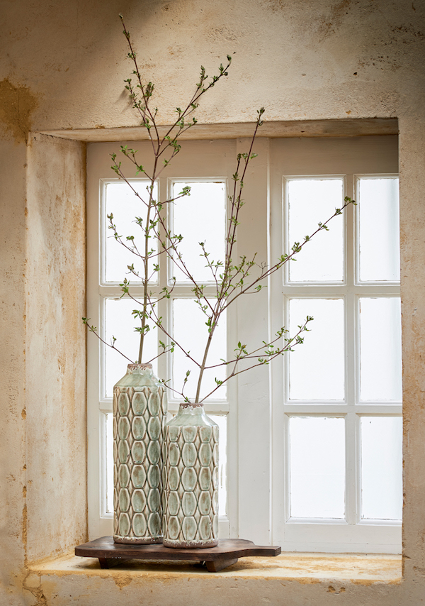 vase vert de gris
