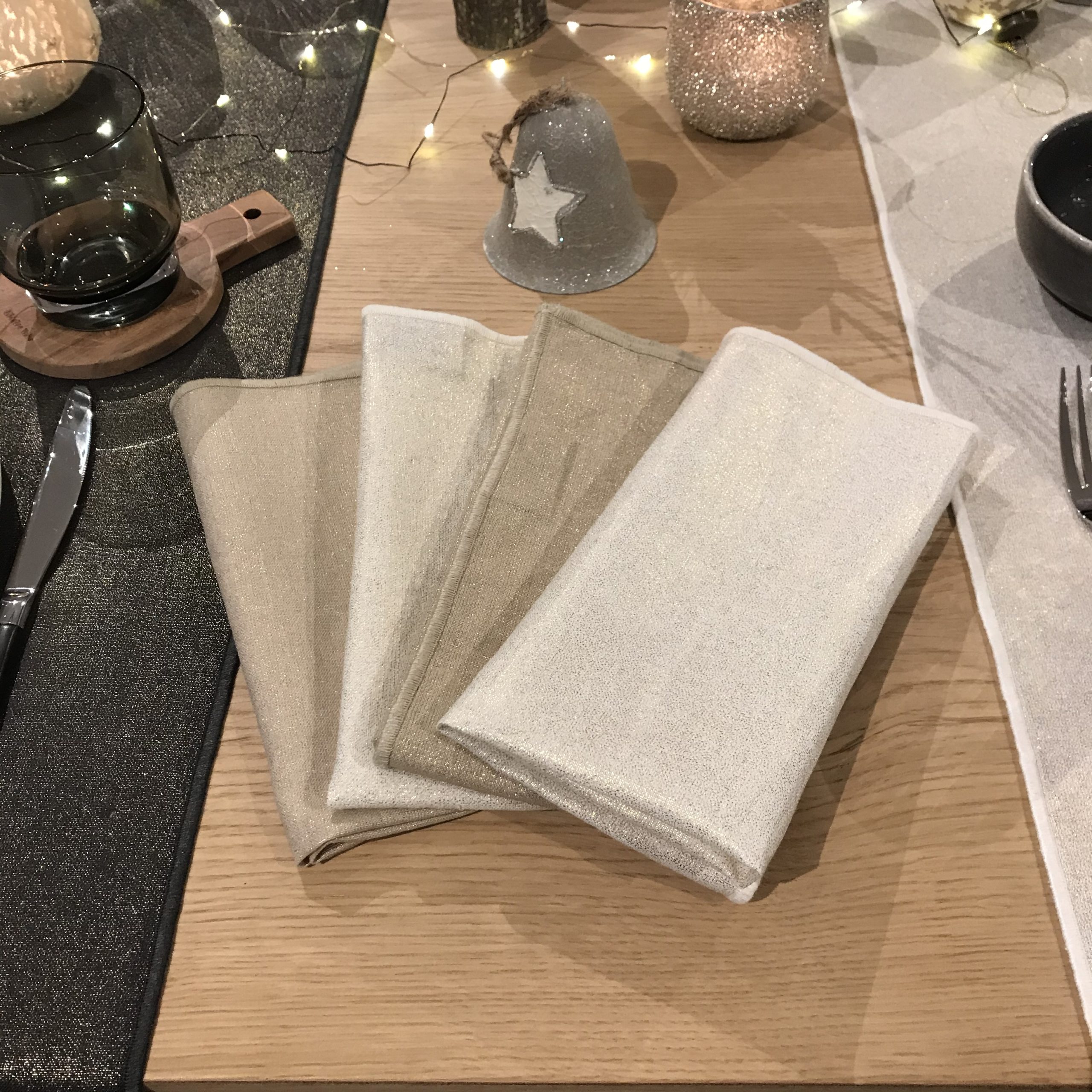 serviette lin et coton